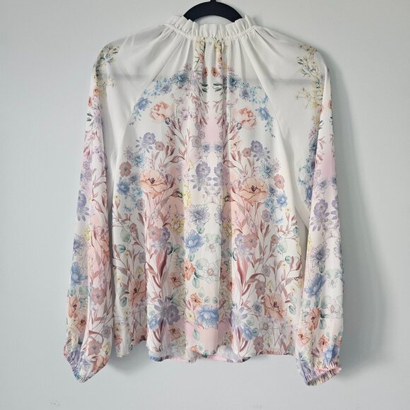 Rachel Zoe white floral print blouse - Picture 2 of 4